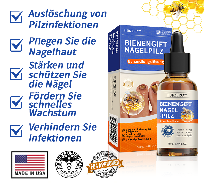 Furzero™ Bienengift Nagelpilz Behandlungslösung:Das Nagelpilzproblem vollständig lösen🌟