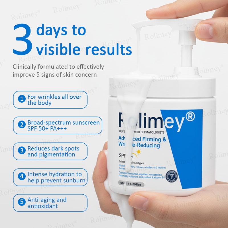 ✨✨💧(Vyrobené a odoslané z Austrálie)✨Rolimey® Pokročilý spevňujúci a protivráskový krém (s SPF 50+)✨POSLEDNÝ DEŇ ZĽAVA 60%