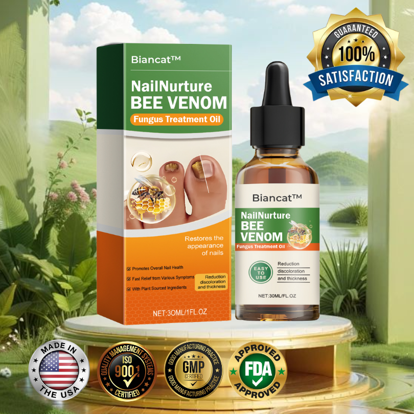 Biancat™ NailNurture Olej na liečbu plesní včelím jedom -👨⚕️ Schválila Americká dermatologická akadémia (AAD)