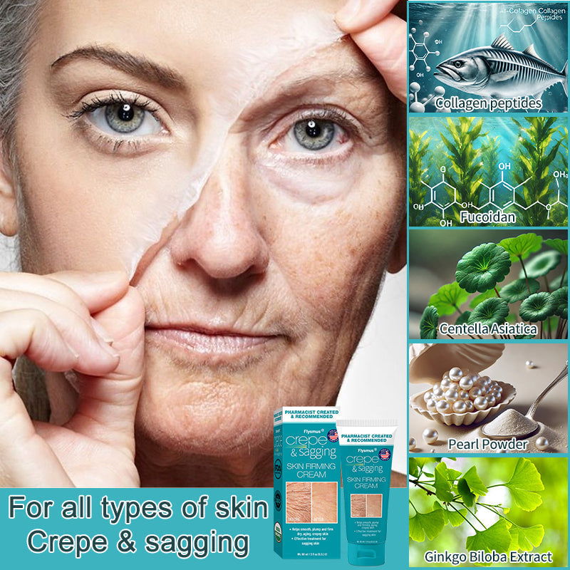✨💧Flysmus® Skin Firming Cream,Addressing Crepe & Sagging