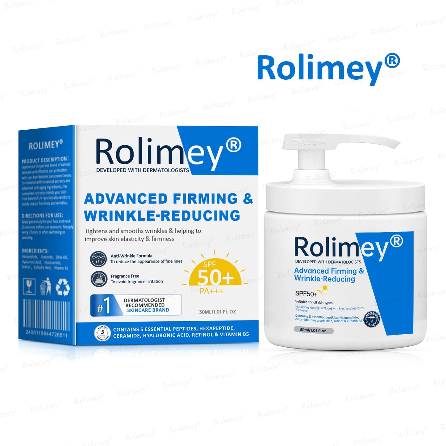 ✨✨💧(Vyrobené a odoslané z Austrálie)✨Rolimey® Pokročilý spevňujúci a protivráskový krém (s SPF 50+)✨POSLEDNÝ DEŇ ZĽAVA 60%