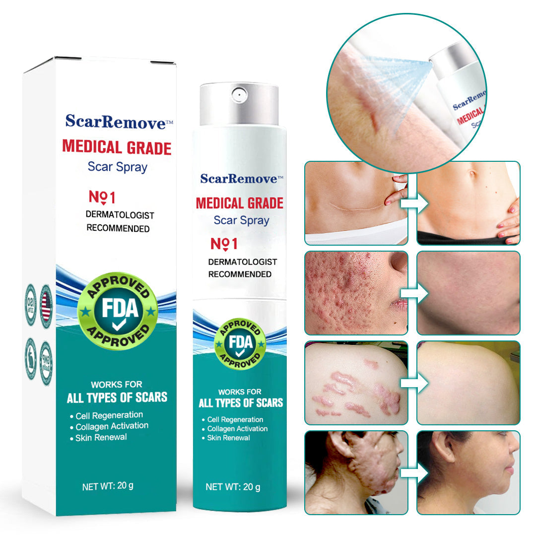 🔥🔥🔥ScarRemove™ Advanced Scar Spray na všetky typy jaziev - najmä jazvy po akné, chirurgické jazvy a strie