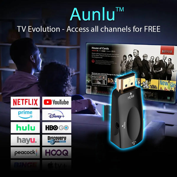 📺 Aunlu™ Smart TV Streaming Box - Sledujte všetky kanály zadarmo (bez reklám, bez mesačných nákladov)