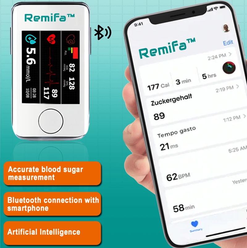 🩸【OFFICIAL STORE】Remifa™ Precision Glucose Monitoring Premium 👨‍⚕️Non-invazívne lekárske zariadenie + exkluzívny darček [99,9% presnosť]